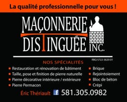 Maçonnerie Distinguée Inc.
