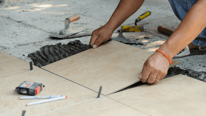 rénovation plancher de salle de bain