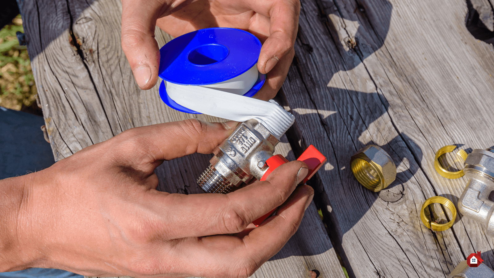 téflons mis sur un goulot 