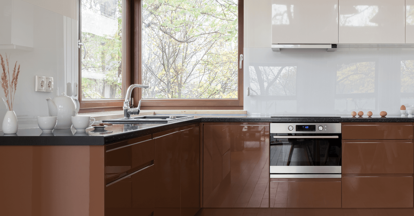 cuisine brun chocolat