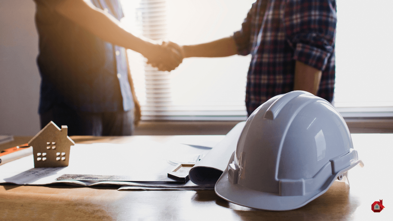 Serage de main de deux entrepreneur