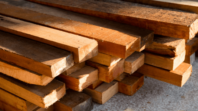 planches de bois