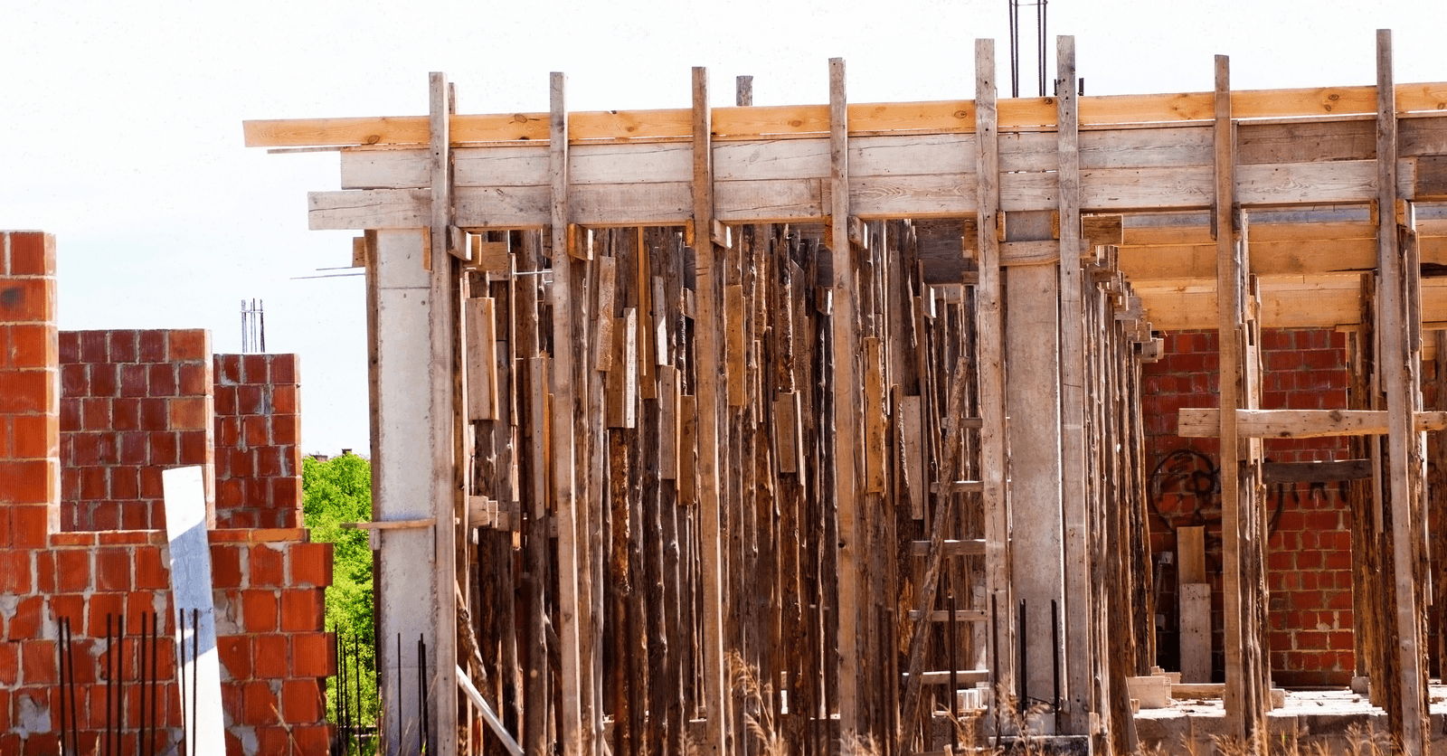 coffrage en bois pour le béton