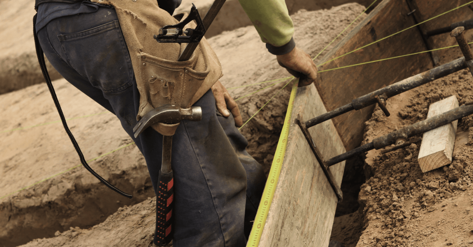 coffrage en bois pour le béton