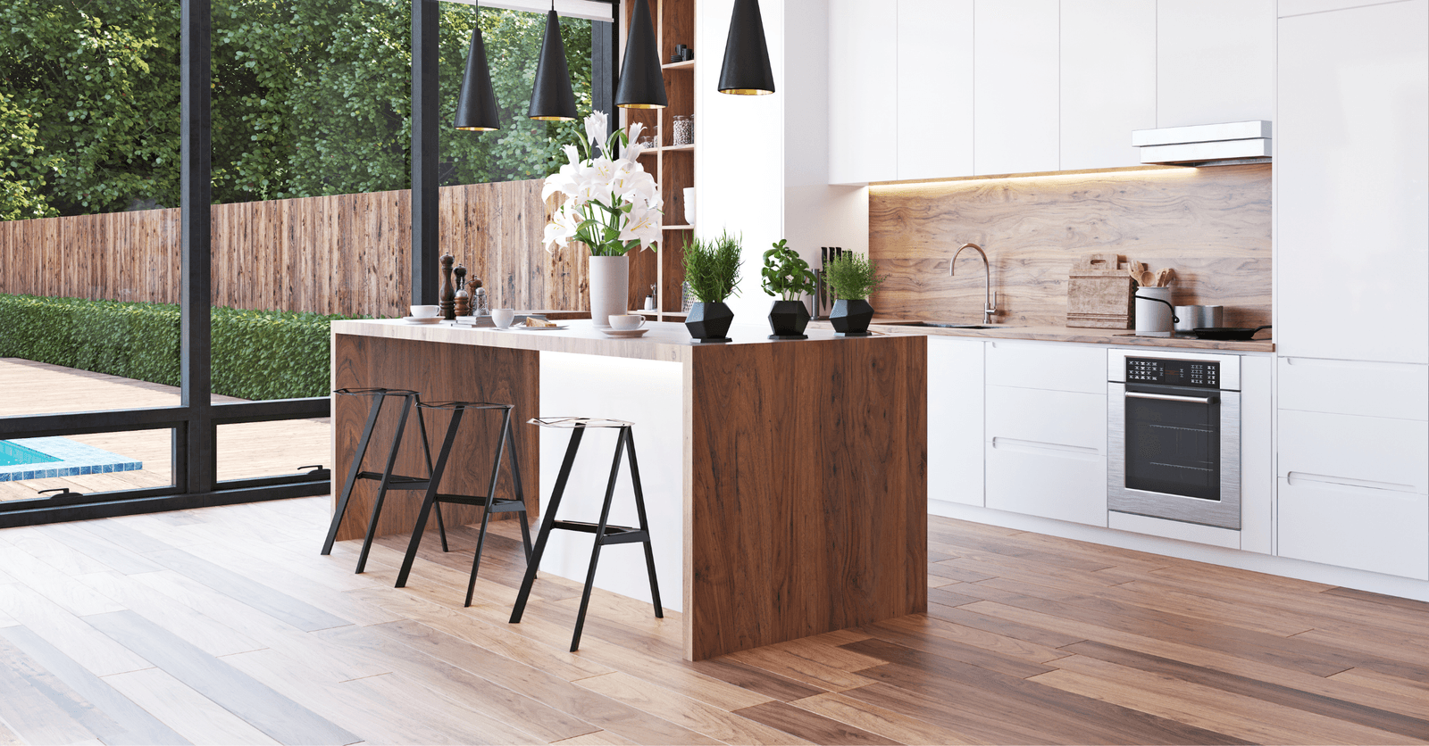 plancher en tuiles de vinyle imitation bois