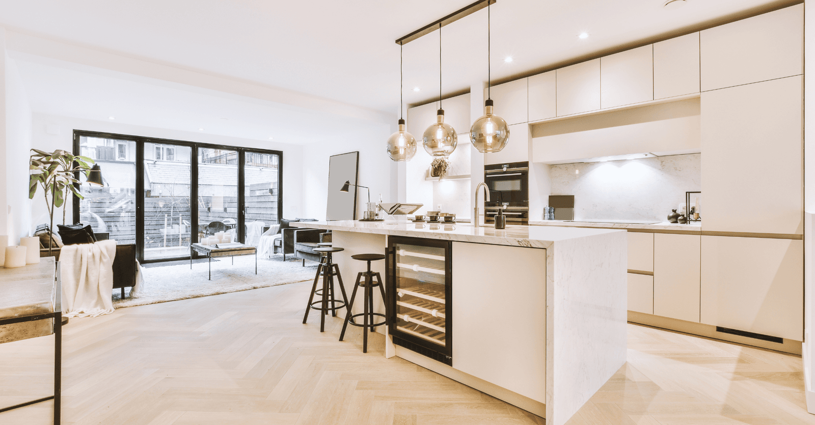 plancher flottant dans cuisine