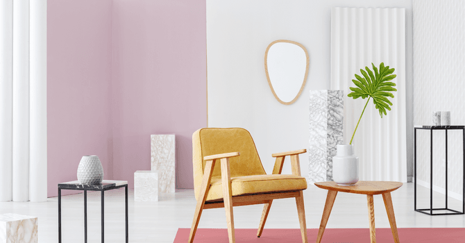 peindre des formes géométriques sur un mur