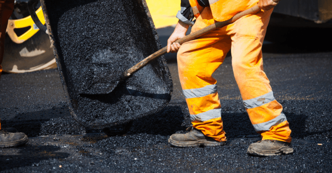 pavage en asphalte résidentiel