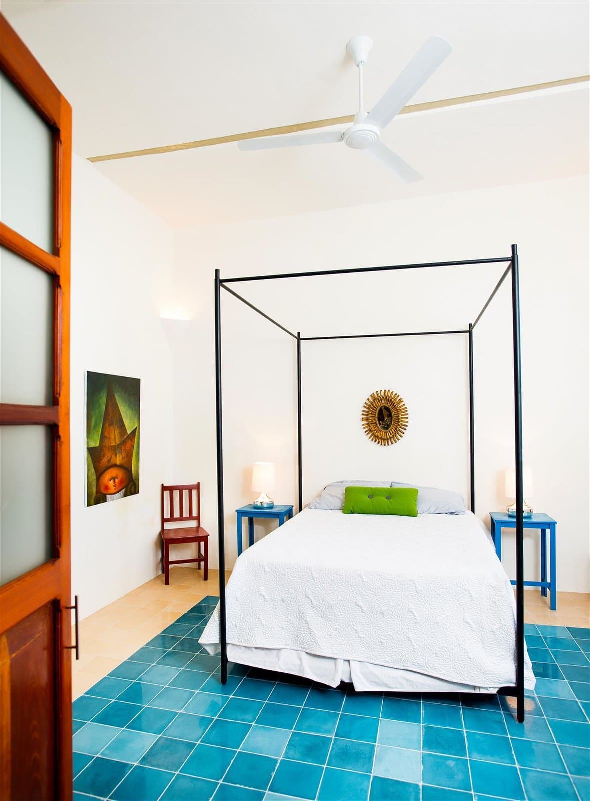 Chambre à coucher plancher céramique