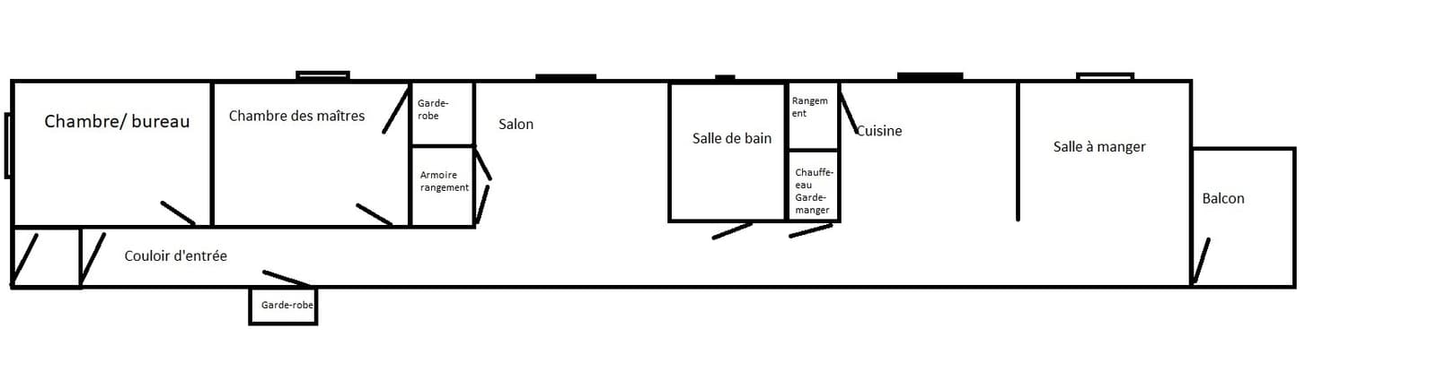 Plan actuel de notre condo