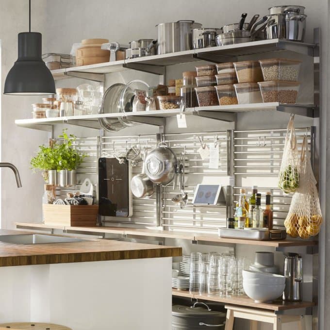 ikea étageres organisation cuisine