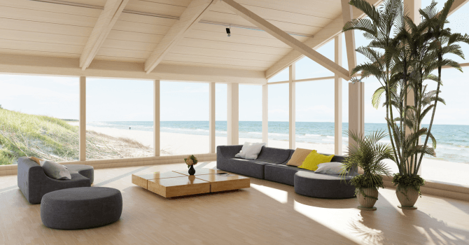 ambiance bord de mer moderne